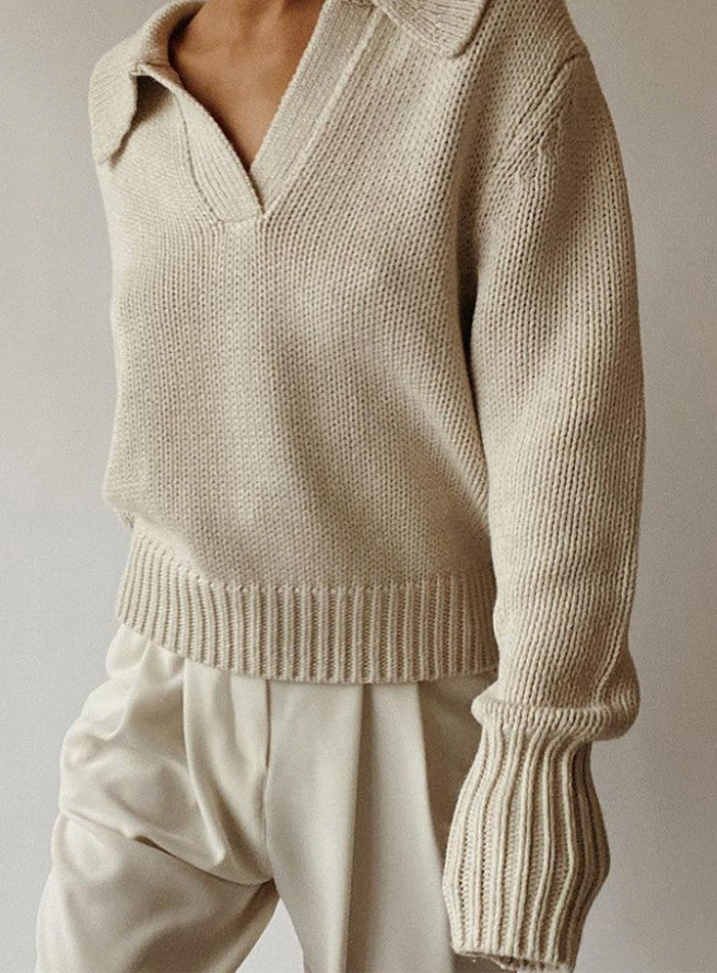 Collar Knit Sweater