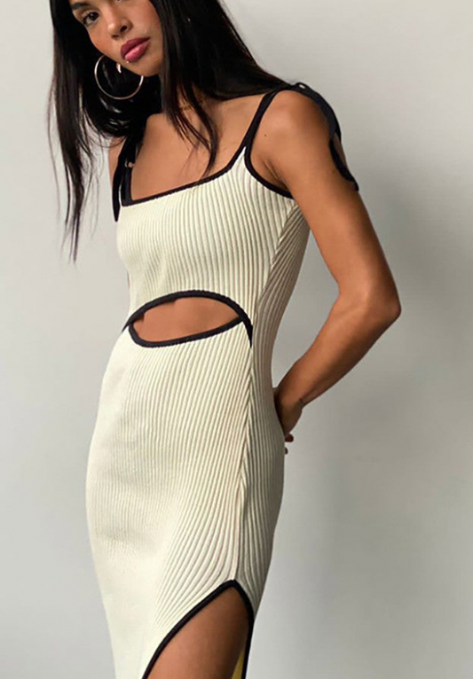 Ribbed Midi Dress