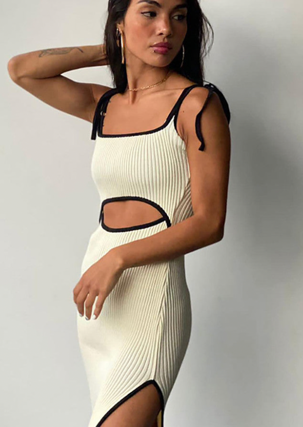 Ribbed Midi Dress