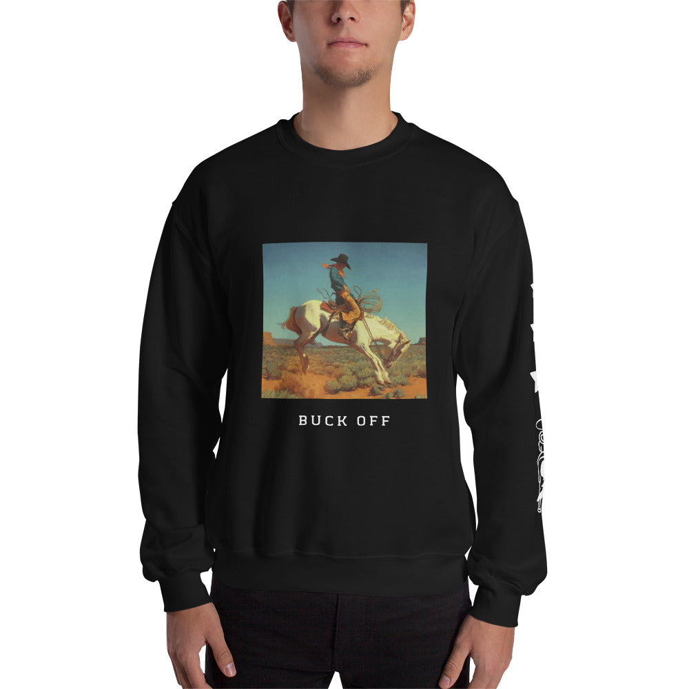 Buck Off Western Crew - Black